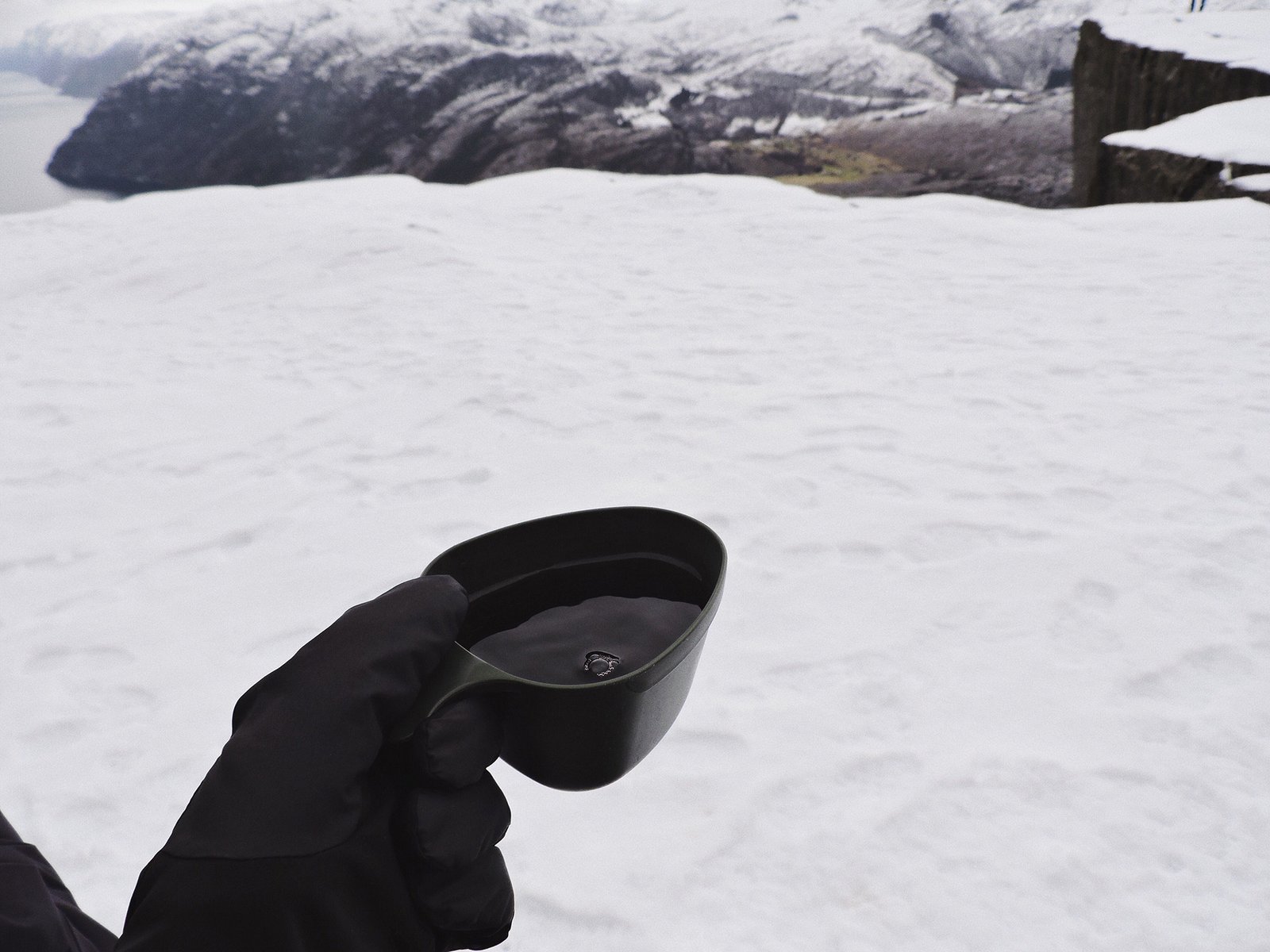 Preikestolen, Noruega: Bebida quente