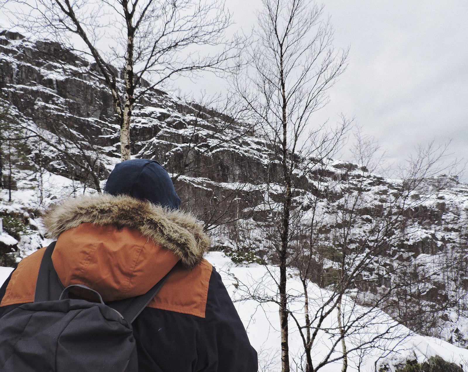 Preikestolen, Noruega: Excesso de roupas