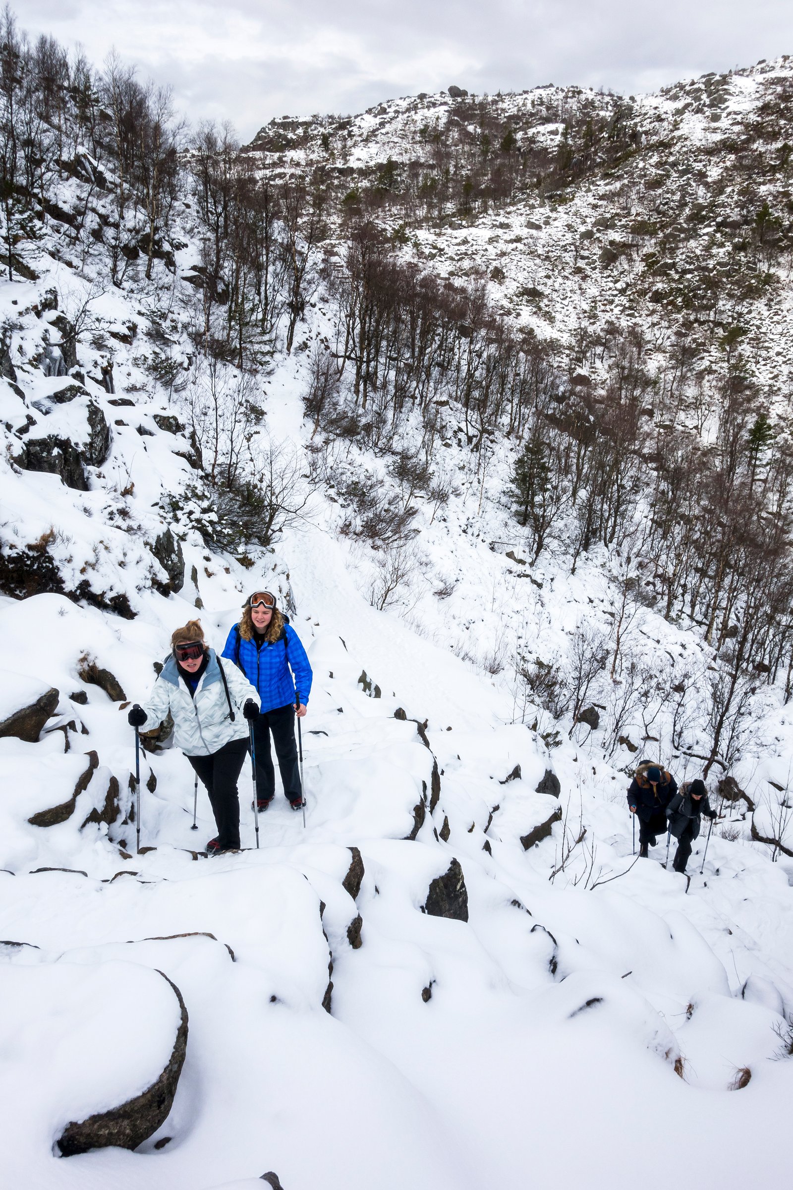 Preikestolen, Noruega - Dificuldades pelo caminho