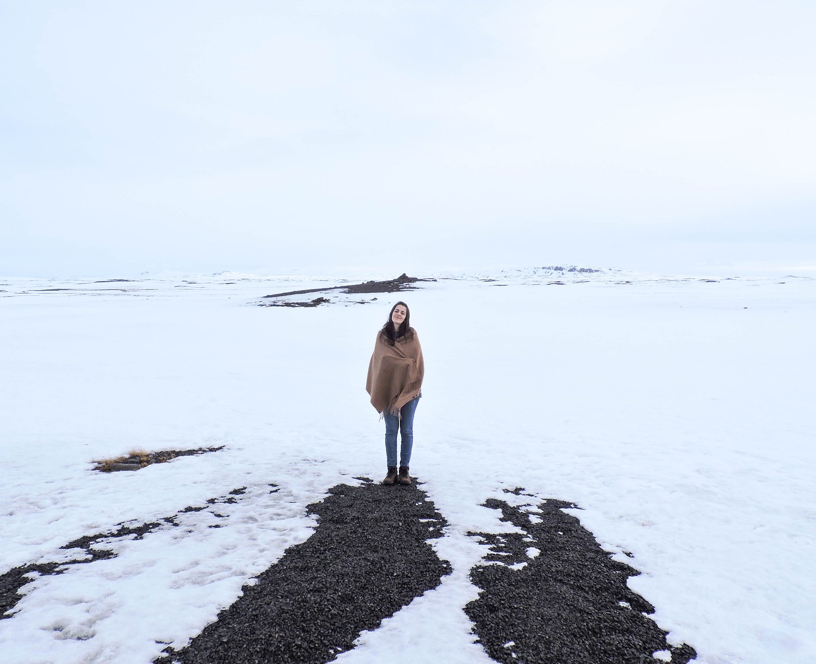 A Flora em meio a paisagem nevada