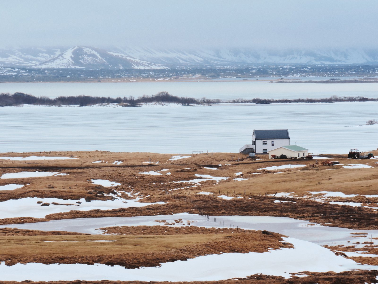 Horizonte com muita neve