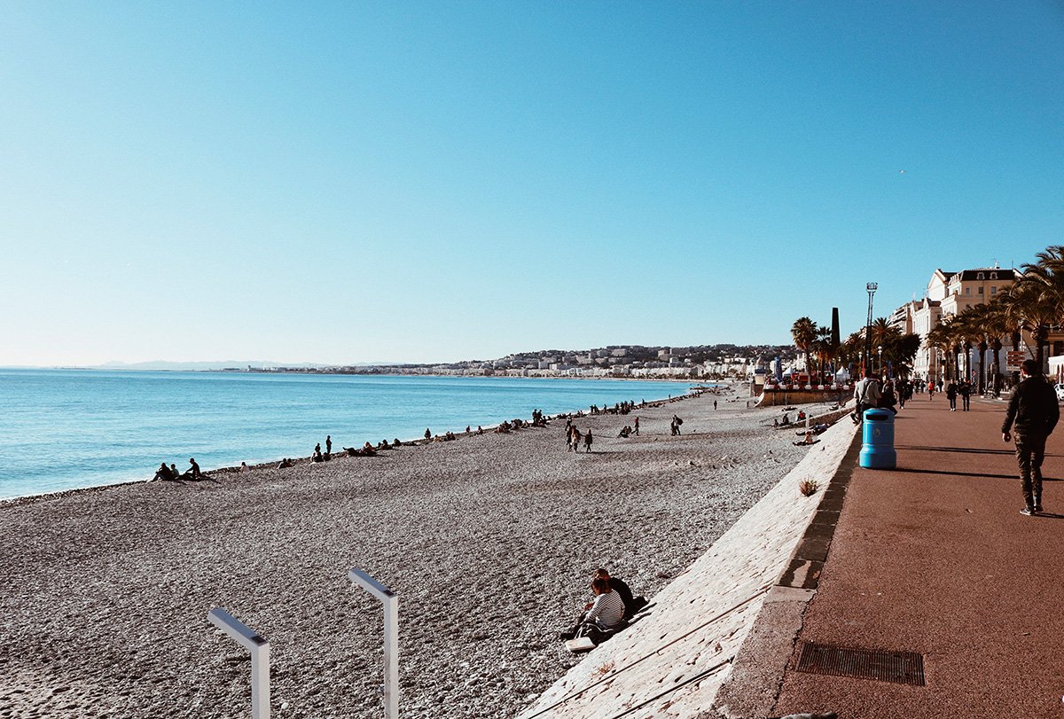A orla de Nice, França