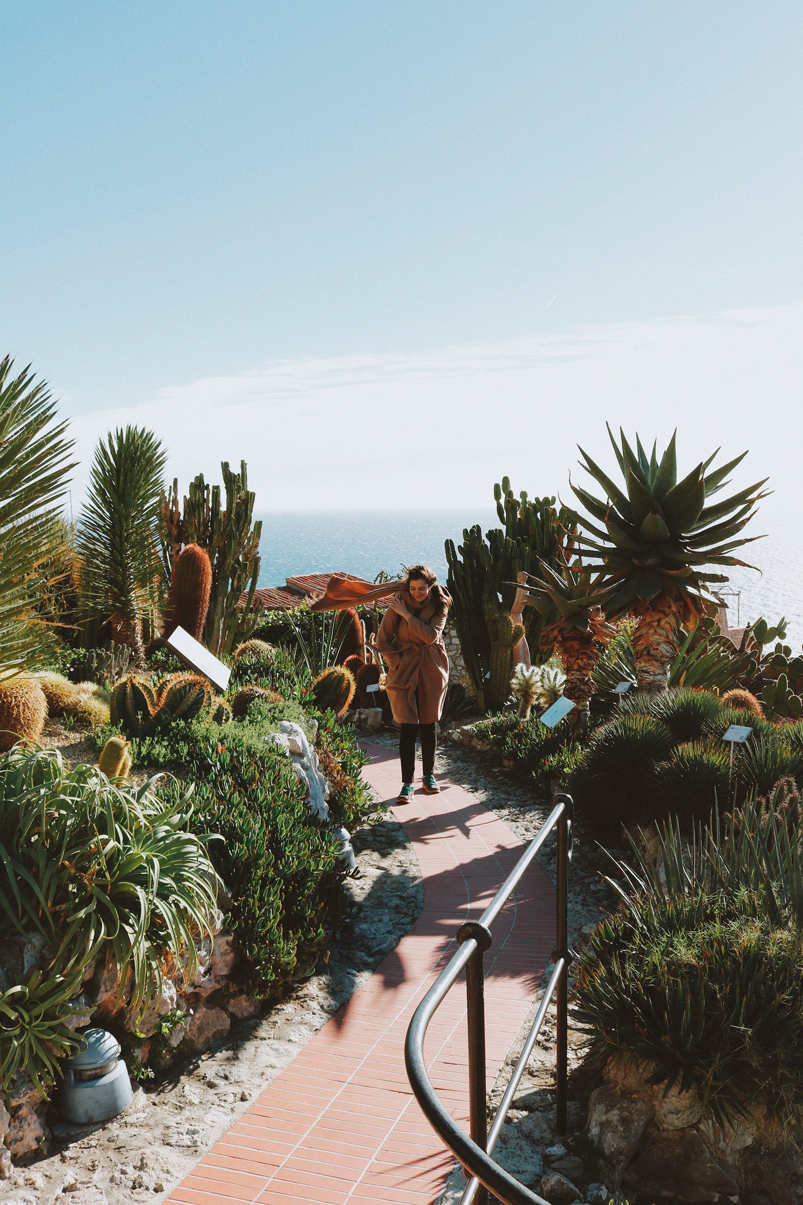 Eu sob o vento forte