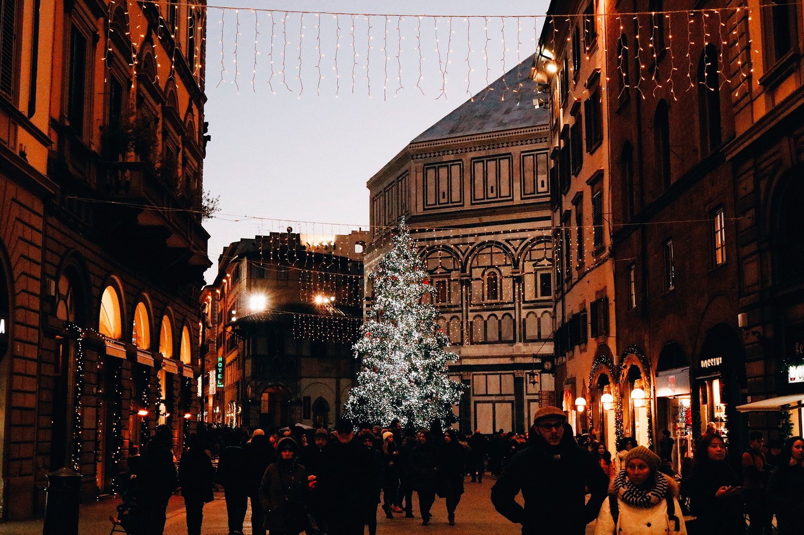 Luzes de natal em Florença