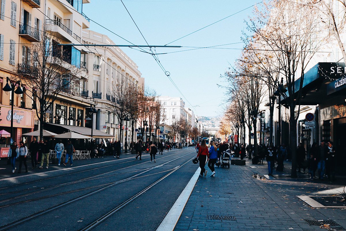 As ruas de Nice