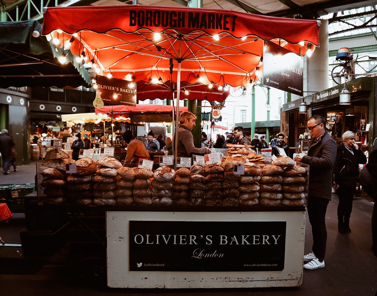 Barracas de comida no Borough Market