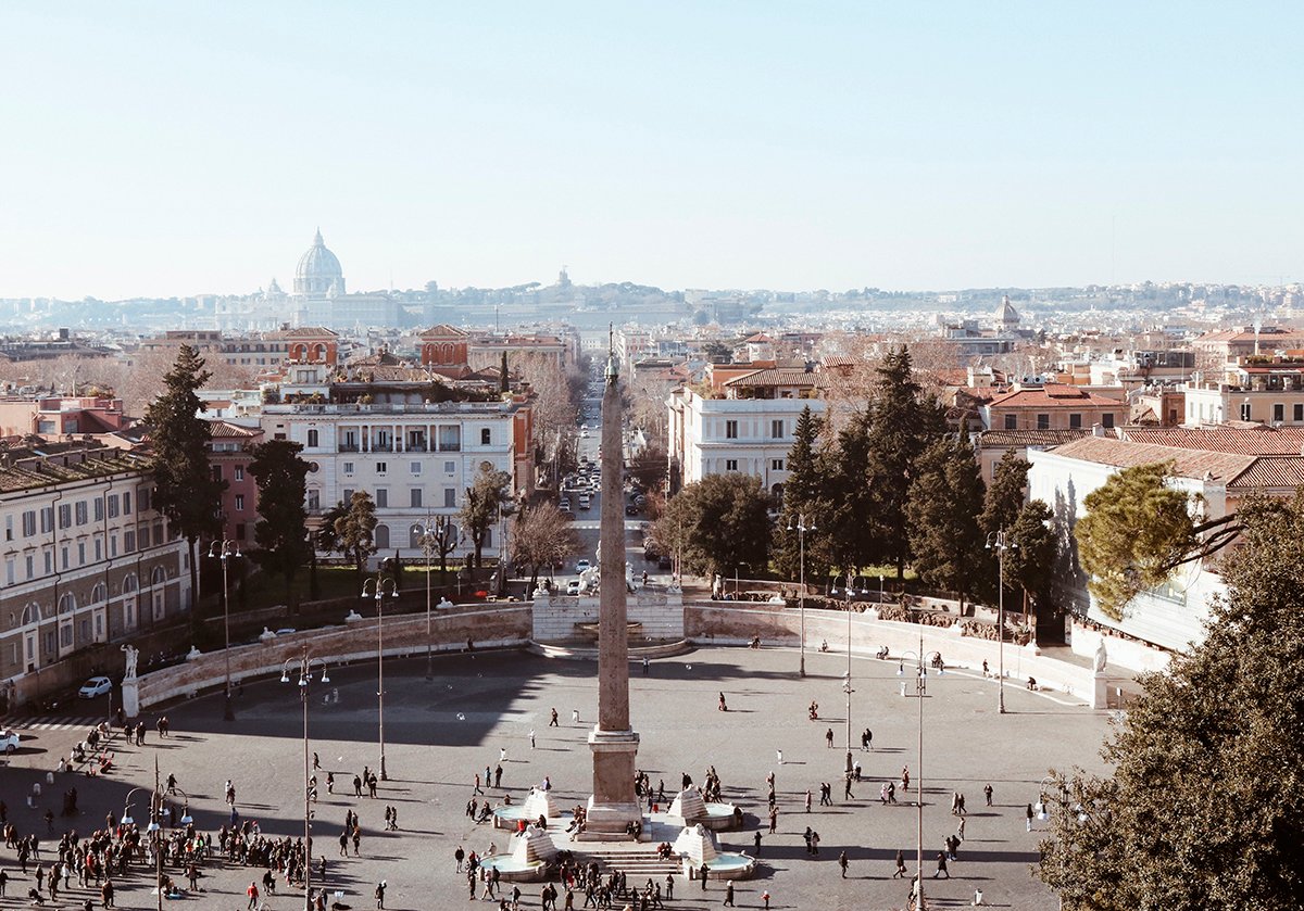 A Villa Borghese e a Piazza del Popolo - flanando em Roma