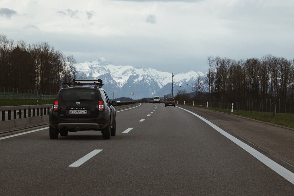 Estrada para Berna, na Suíça